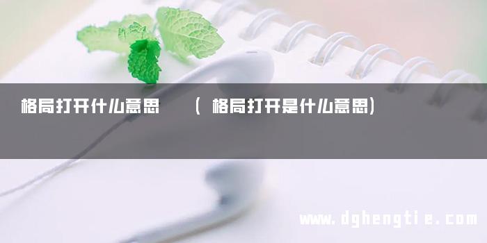 格局打开什么意思  (格局打开是什么意思)
